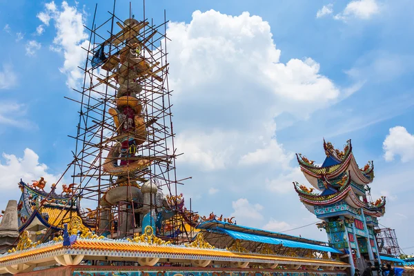 Kinesisk drake i templet. -stock bild — Stockfoto