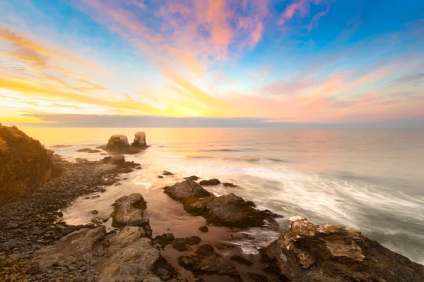 Tramonto Punta Lobos Pichilemu Regione Cile — Foto Stock