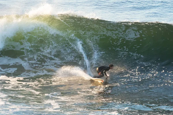 Pichilemu Regionde Higgins Chile Surfer Punta Lobos Einem Surfstrand Südlich — Stockfoto