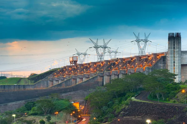 Presa Hidroeléctrica Itaipú Río Paraná — Foto de Stock