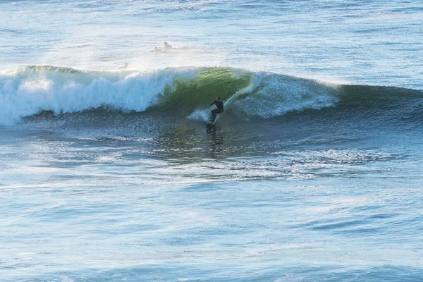 Pichilemu Regionde Higgins Cile Surfer Punta Lobos Una Spiaggia Surf — Foto Stock