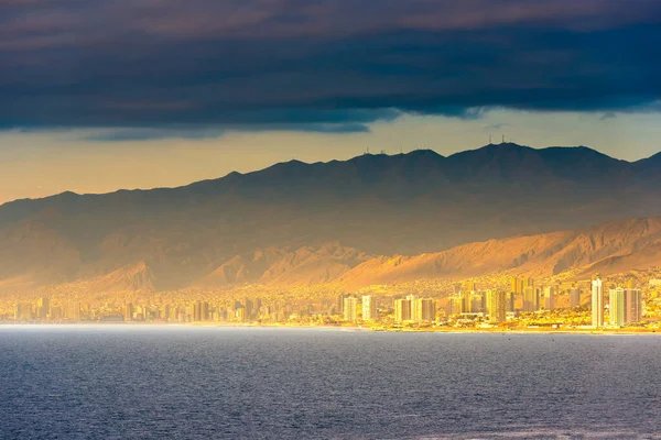 Vista Panorámica Costa Antofagasta Conocida Como Perla Del Norte Ciudad — Foto de Stock