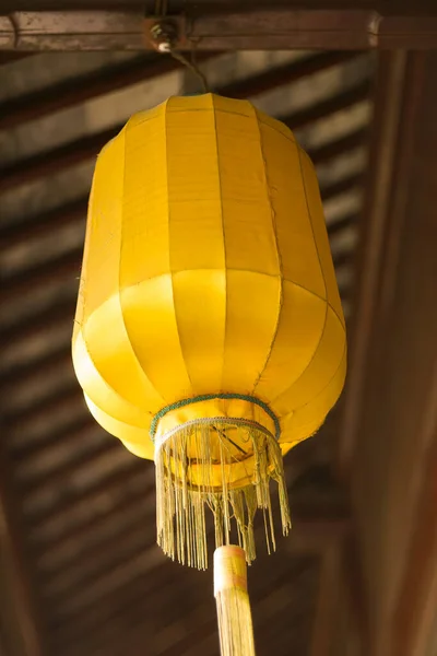 Détail Gros Plan Lanterne Chinoise Dans Temple Suzhou Chine — Photo
