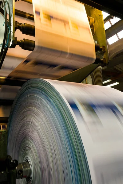 Primer Plano Del Material Impreso Que Sale Una Máquina Impresión —  Fotos de Stock