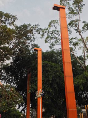 Malang şehir meydanındaki eşsiz süsler