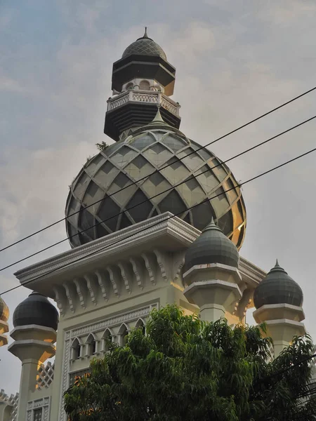 Cupola Della Moschea Jami Nella Città Malang Cupola Della Grande — Foto Stock