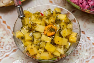 soğuk meze kabak ve havuç tatlı festival tablo