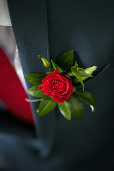 Boutonnière de mariage — Photo