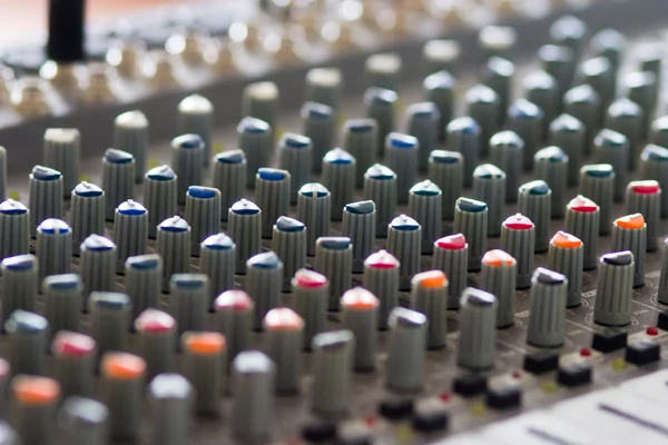 Sound mixing console — Stock Photo, Image