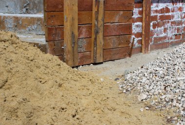 kum ve çakıl yığınları