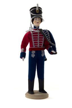 beyaz zemin üzerinde Hussar