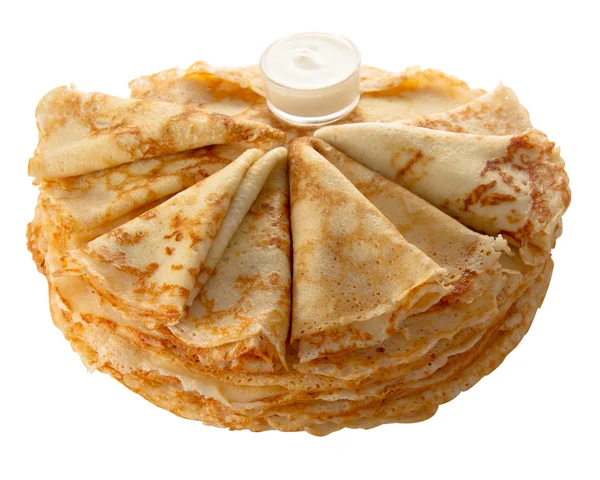 Pancakes (isolated object) — Stock Photo, Image