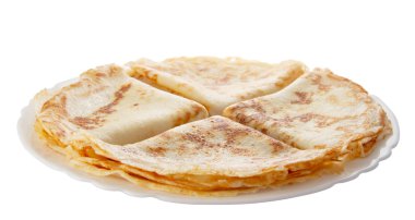 plaka üzerinde dört krep