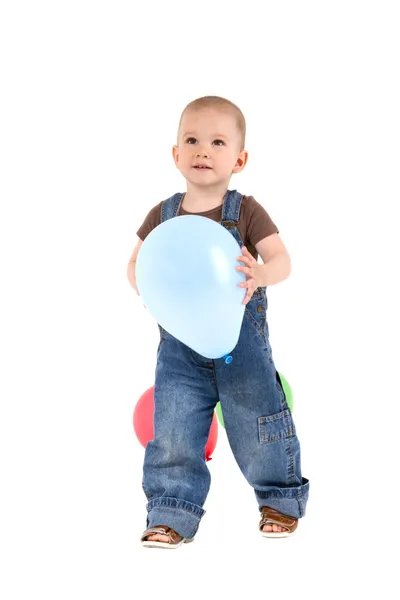 Ребенок с воздушным шаром — стоковое фото