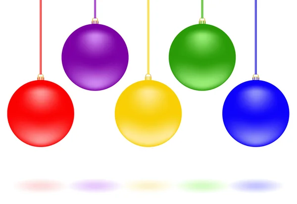 球のクリスマスの装飾 — ストックベクタ