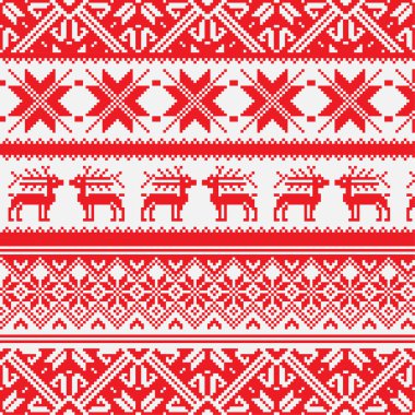 Norwegian pattern Eps 8 illustration