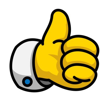 Cookie Thumbs Up icon Eps10 illustration