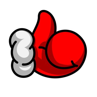 Noel Baba eldivenli elini, vektör eps8 görüntü