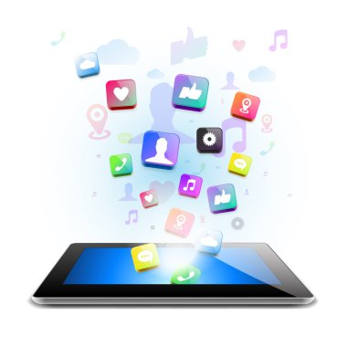 sosyal ağ, vektör eps10 çizim