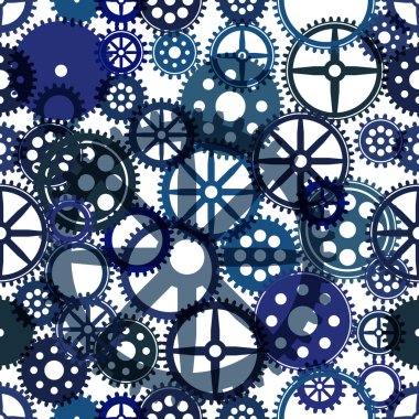 Dikişsiz clockwork arka plan, vektör eps8 görüntü