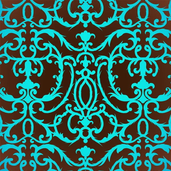Damask vintage floral background pattern — Stock Vector
