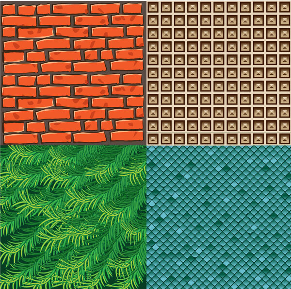 Set of exterior texture