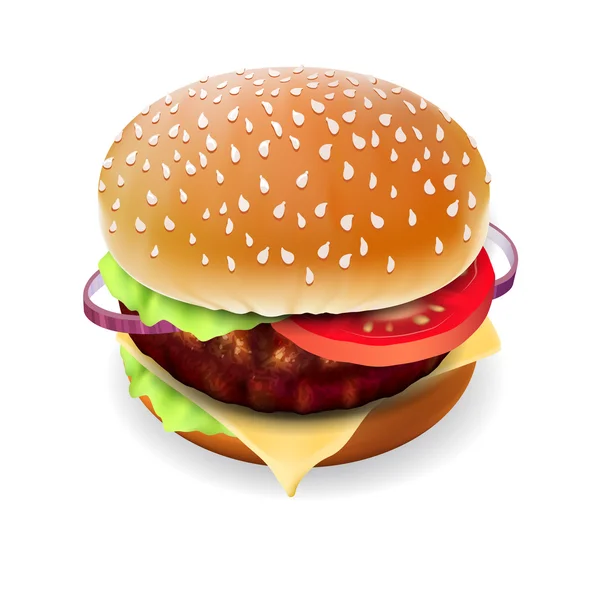 Hamburger — Stok Vektör