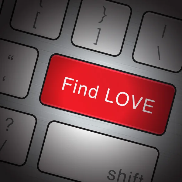 Trouver l'amour — Image vectorielle