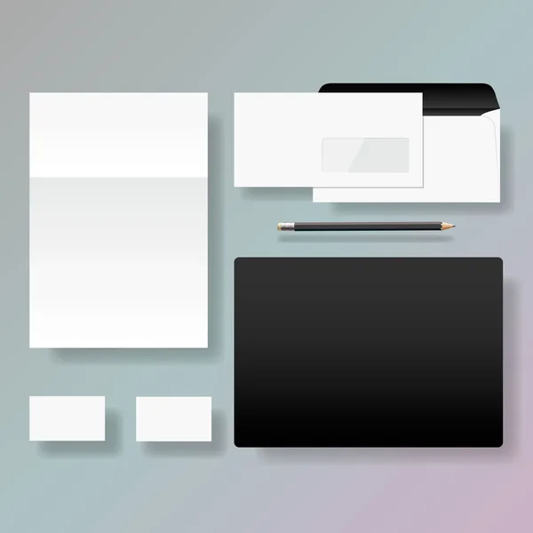 Set von Corporate Identity Design-Vorlagen — Stockvektor