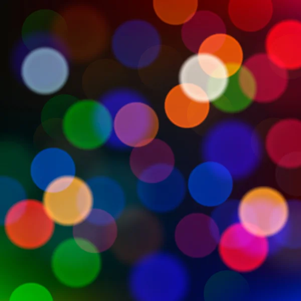 Lumières de Noël déconcentrées, fond flou . — Image vectorielle