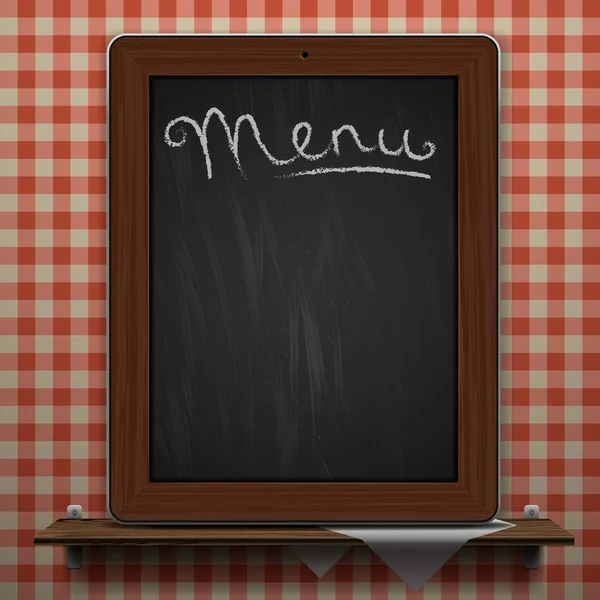 Blackboard menuachtergrond — Stockvector