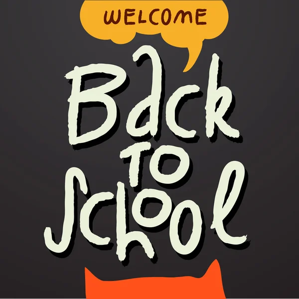 Bienvenue Retour à l'école — Image vectorielle