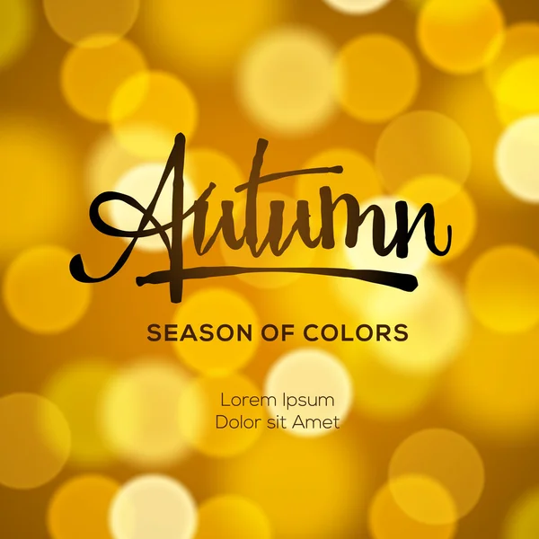 Abstracte herfst intreepupil gouden achtergrond — Stockvector