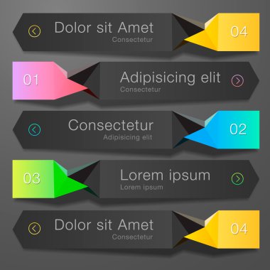 Modern spiral infographics seçenekleri afiş
