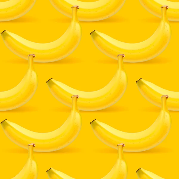 Nahtloses Muster bei Bananen — Stockvektor