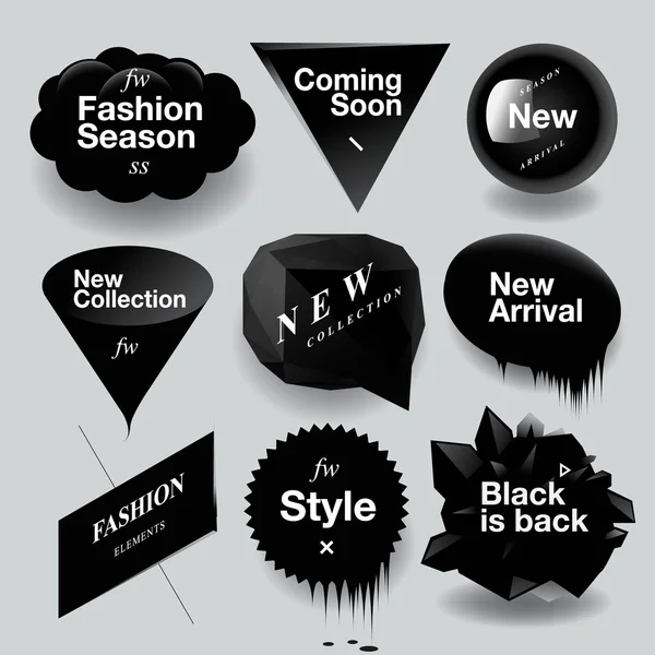 ﻿Fashion sale speech bubbles set — Stock Vector