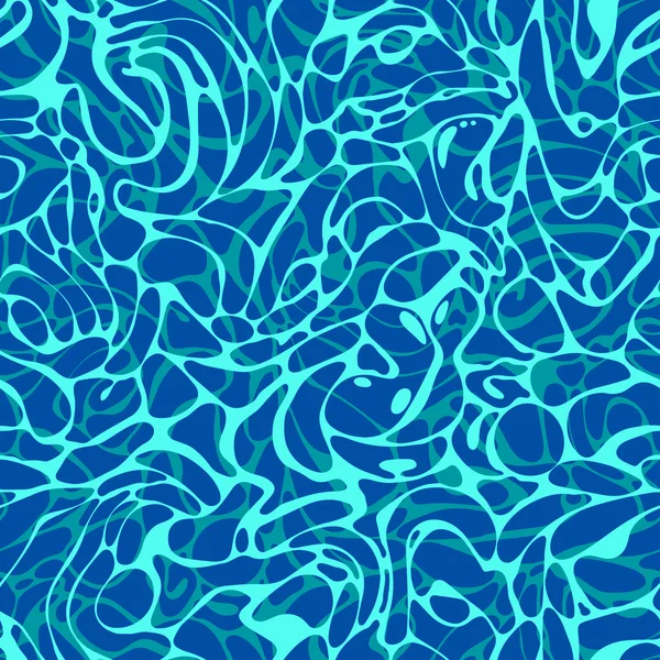 Seamless pattern of blue swimming pool water — Stock Vector