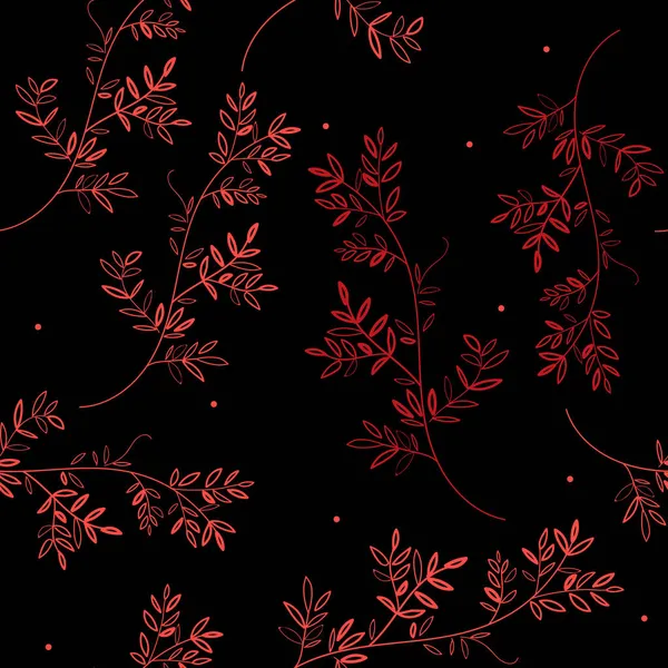 Рождественский бесшовный узор с ветками для поздравительных открыток, оберточной бумаги. Рисунок — стоковый вектор