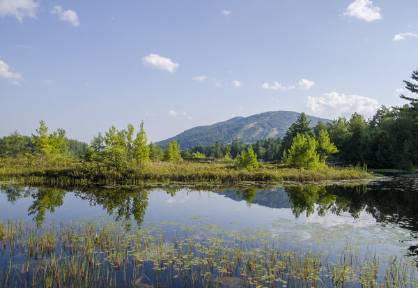 Mountain reflection in the lake