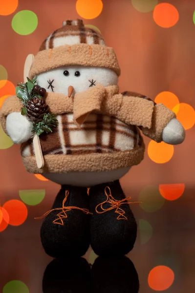 Snowman - świąteczne zabawki — Zdjęcie stockowe
