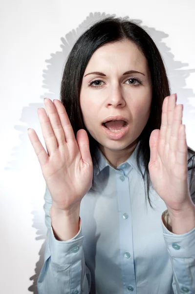 Screaming Lady — Stock Photo, Image