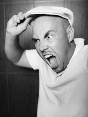 kızgın adam portresi