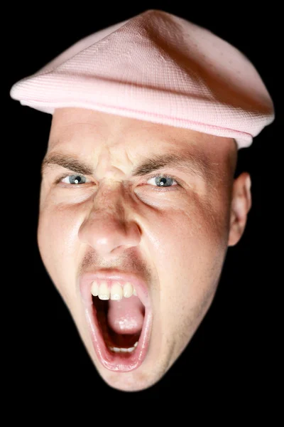 Young man screaming — Stock Photo, Image