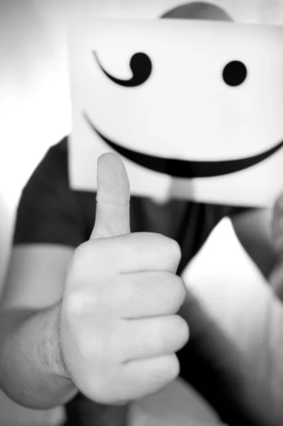 Man showing thumbs up — Stock Photo, Image