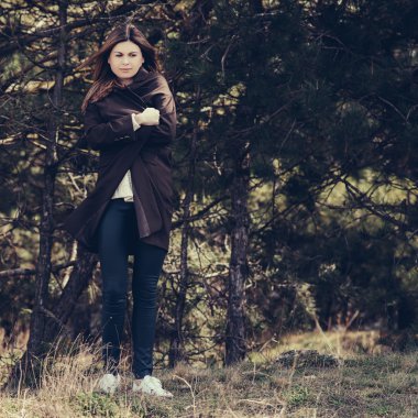 moda kadın açık portre. Stil instagram filtreler