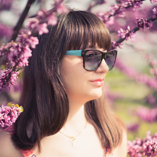 Sensual portrait of a spring woman — Stock Photo, Image