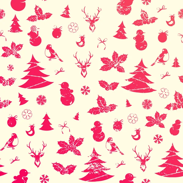 Fondo sin costuras de Navidad — Vector de stock