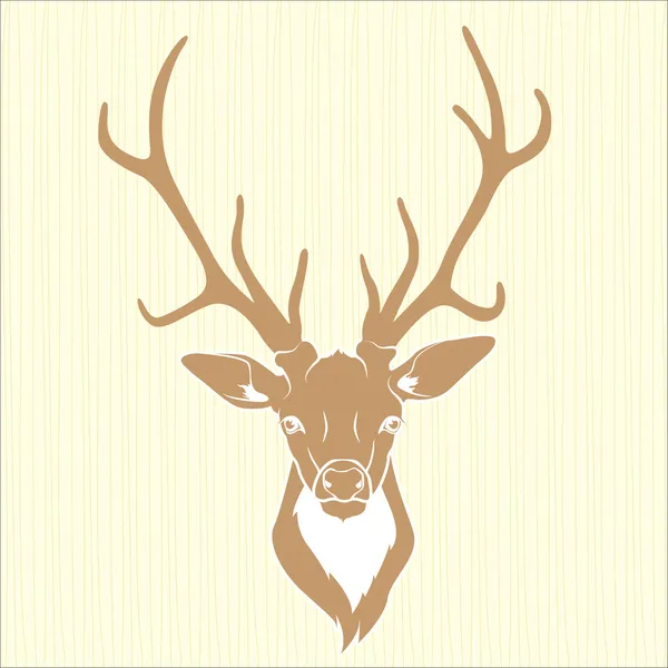 Deer head isolated — Stock Vector