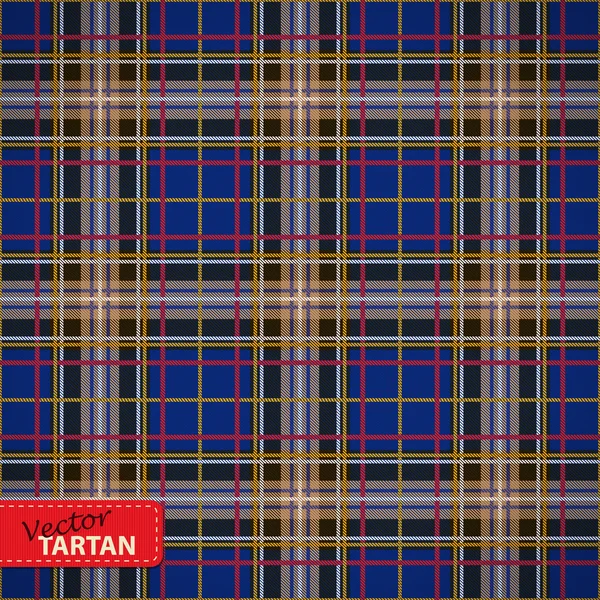 Padrão de tartan sem costura — Vetor de Stock