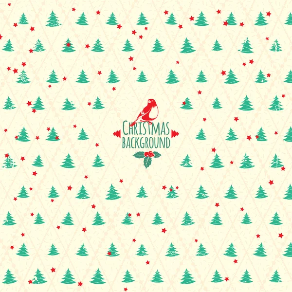 Merry Christmas festive background. Vector Christmas tree — Stock Vector